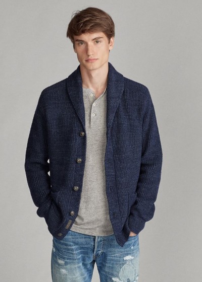 Polo Ralph Lauren Cotton Shawl-Collar Cardigan Herre Danmark (AVLOD4807)